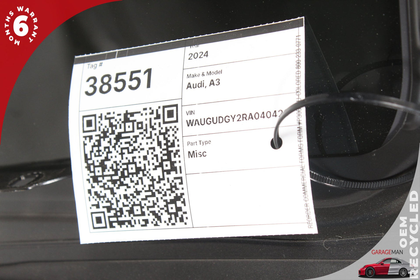 2022-2026 Audi A3 Sedan Roof Glass 8Y5877056 OEM