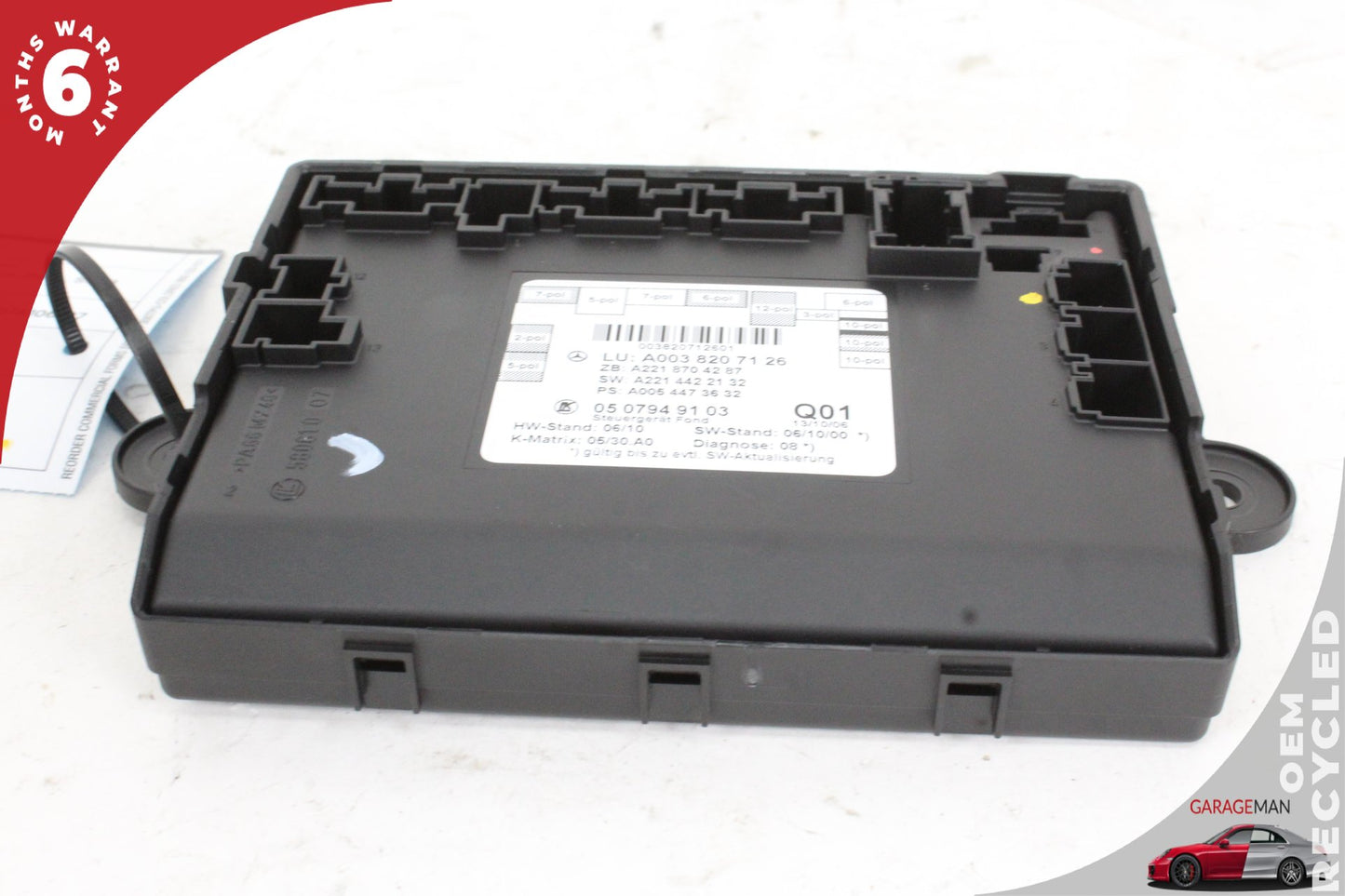 2007-2014 Mercedes W221 S550 Rear Left or Right Door Control Module 0038207126