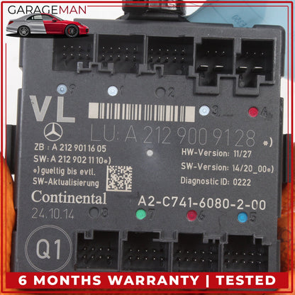 2008-2018 Mercedes W212 E350 Wagon Front Left Door Control Module 2129009128 OEM