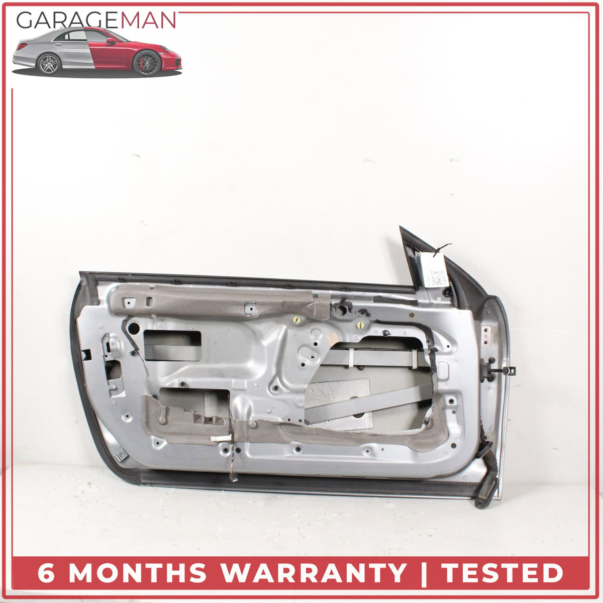 2004-2010 BMW 650i E64 Left Front Door Shell Panel Silver 7202075 OEM