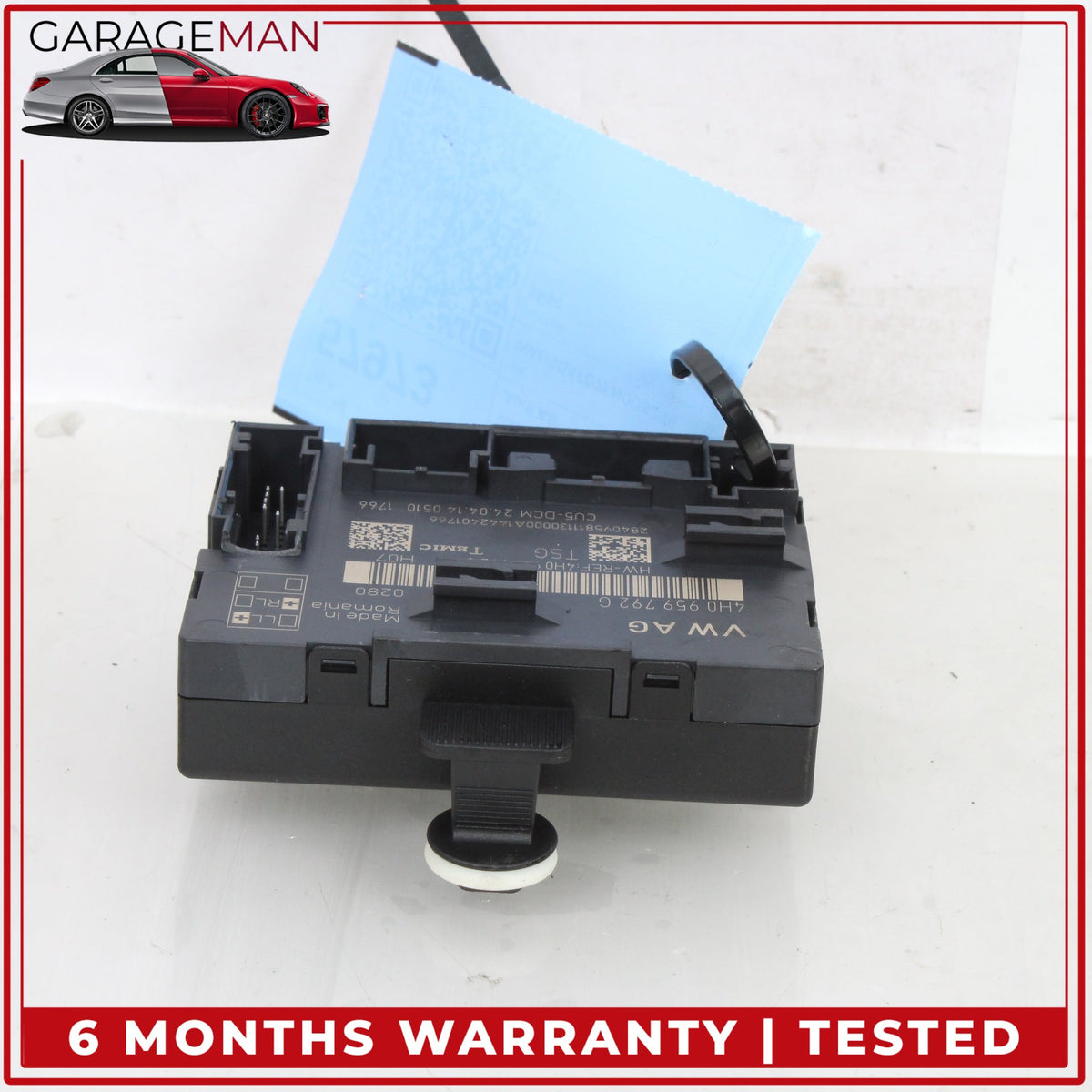 2011-2018 Audi A8 S8 Front Right Side Door Control Module Unit 4H0959792G OEM