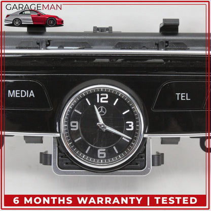 2015-2018 Mercedes W205 C300 Hazard Light Control Switch Panel w/ Clock OEM