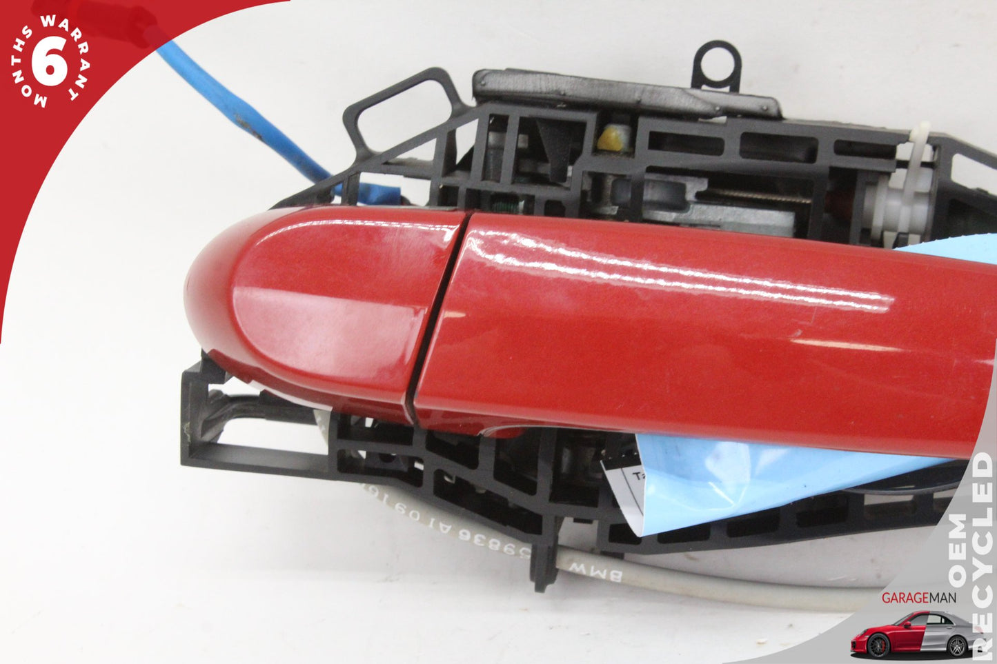 2012-2018 BMW 320i F30 Rear Left Side Exterior Door Handle Red 7332267 OEM