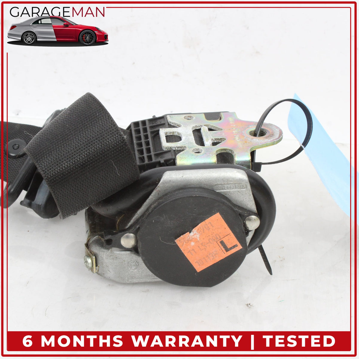1999-2004 Mercedes R170 SLK320 Front Left Side Seat Belt Black 1708600985 OEM