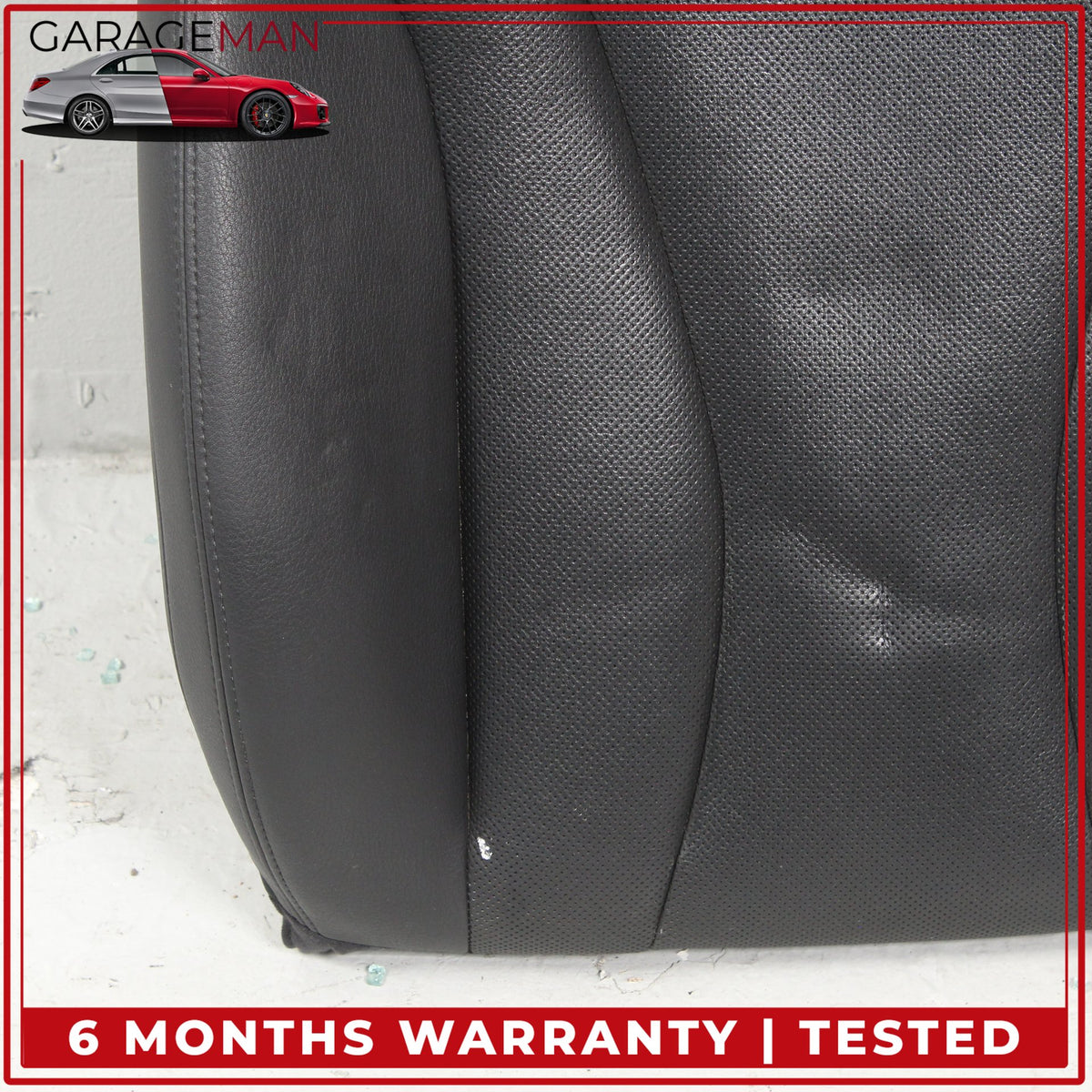 2017-2024 Audi Q7 SUV Front Left Side Top Upper Seat Cushion Leather Black OEM