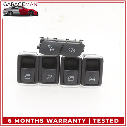 2008-2014 Mercedes W204 C300 Door Trunk Open Close Window Control Switch Set OEM