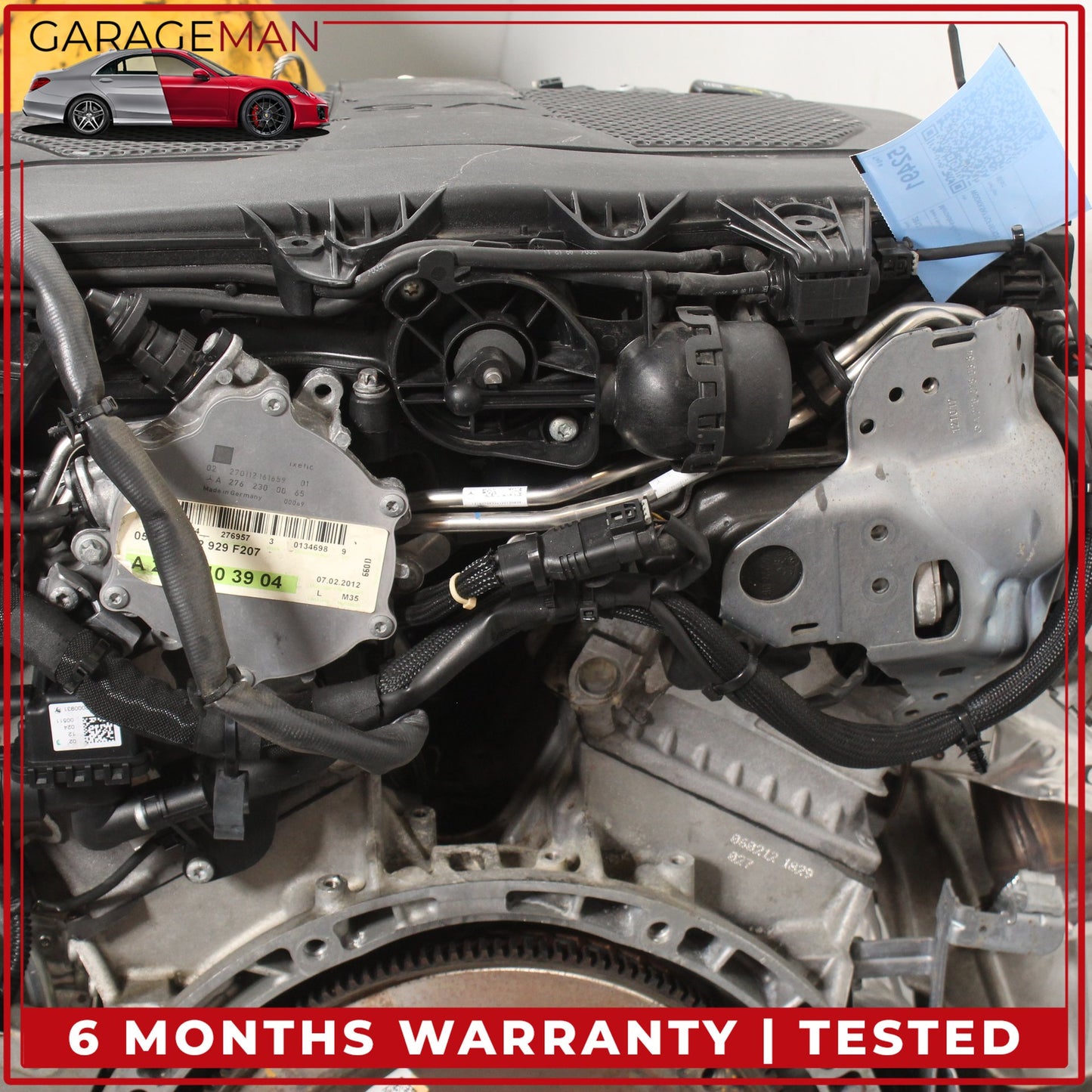 2012-2016 Mercedes W207 E350 M276 RWD Engine Motor Assembly 276.957 OEM 142k
