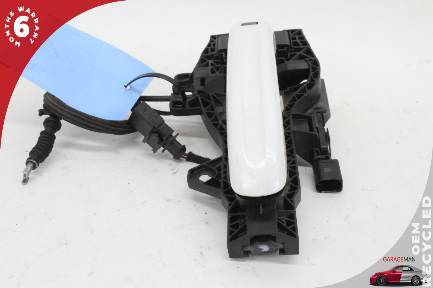 2007-2015 Audi Q7 Rear Right Side Exterior Door Handle White Keyless OEM