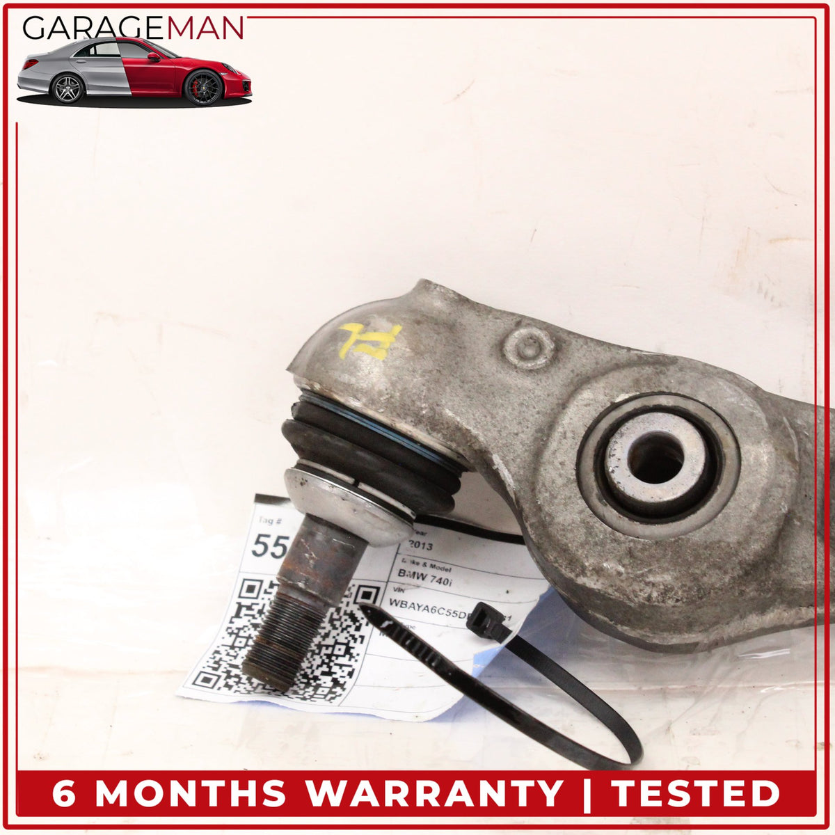 2013-2015 BMW 740i F01 Front Left Driver Side Lower Control Arm 6850781 OEM