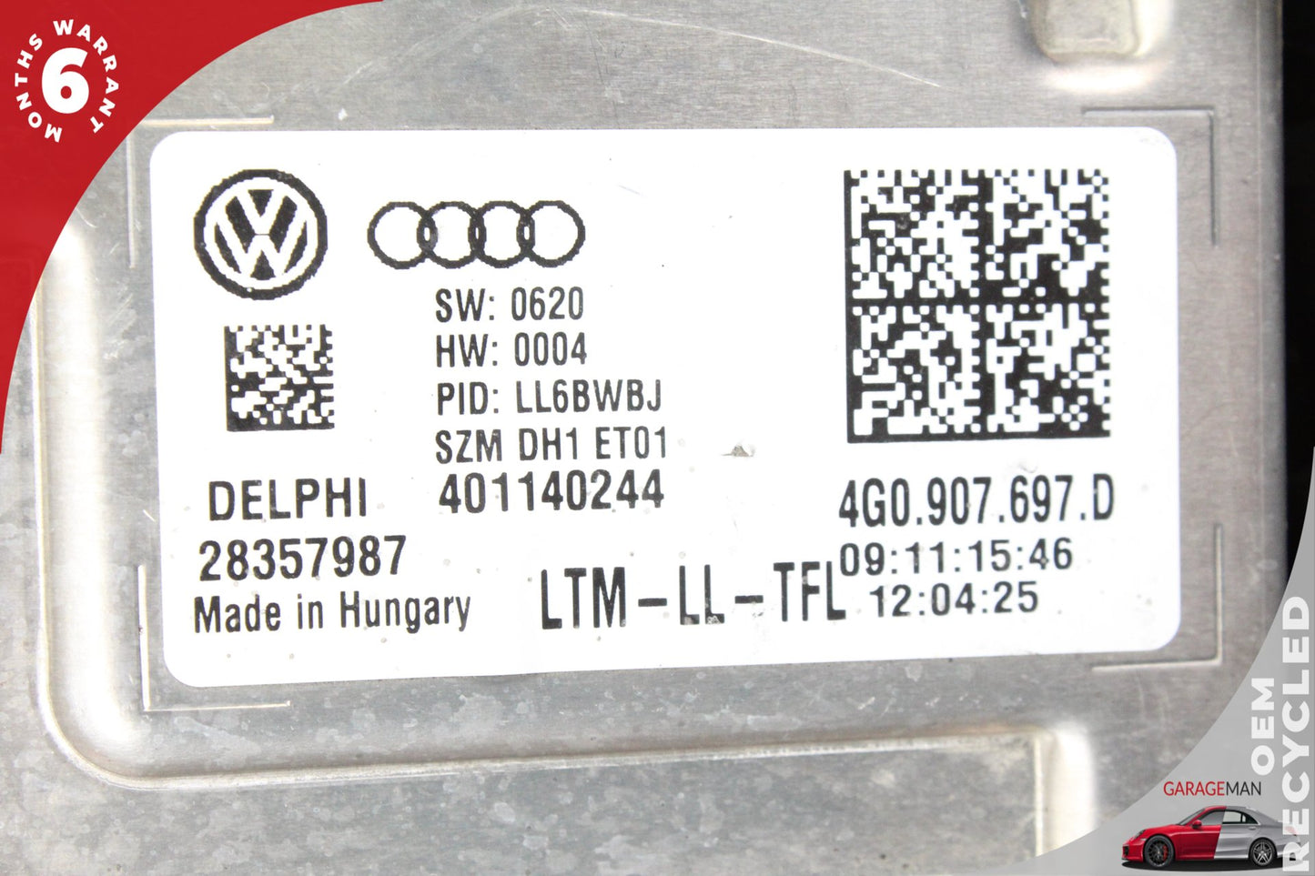 2013-2017 Audi SQ5 Q5 LED DRL Head Light Headlight Ballast Module 4G0907697D OEM