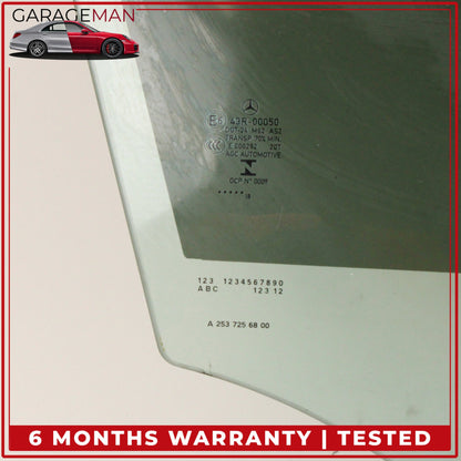 2016-2022 Mercedes X253 GLC350e Front Right Passenger Side Door Window Glass OEM