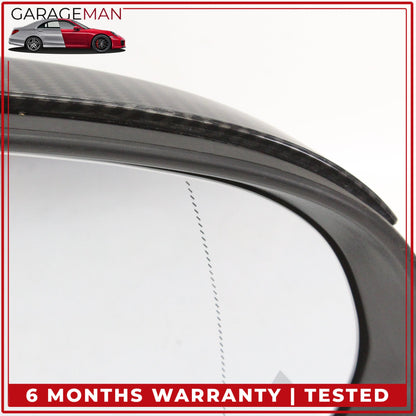 2015-2016 Mercedes W205 C300 Right Rear View Mirror w/ Blind Spot Carbon Fiber