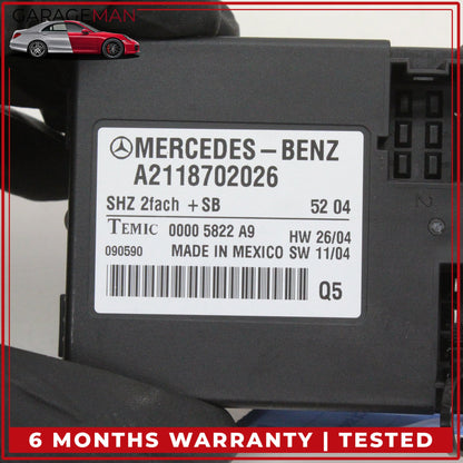 2006-2013 Mercedes W219 CLS500 Heated Seat Control Module Unit 2118702026 OEM