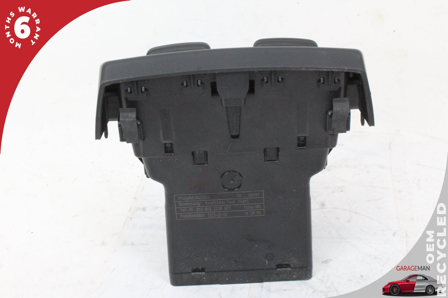 2022-2024 Audi A3 S3 RS3 Rear Center Console AC A/C Air Vent 8Y0819203B OEM