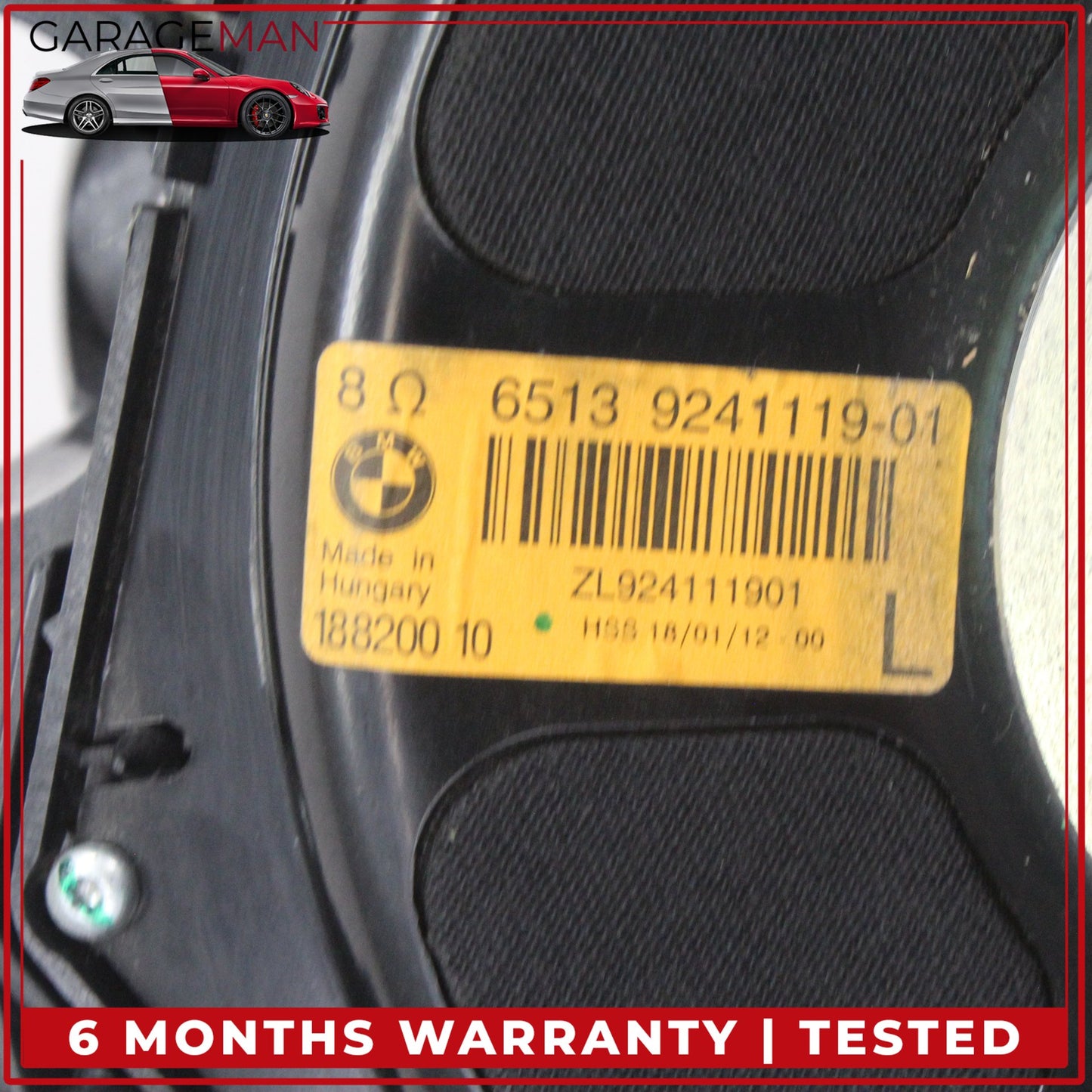 2010-2017 BMW 550i F07 Front Left and Right Side Audio Sound Subwoofer Set OEM