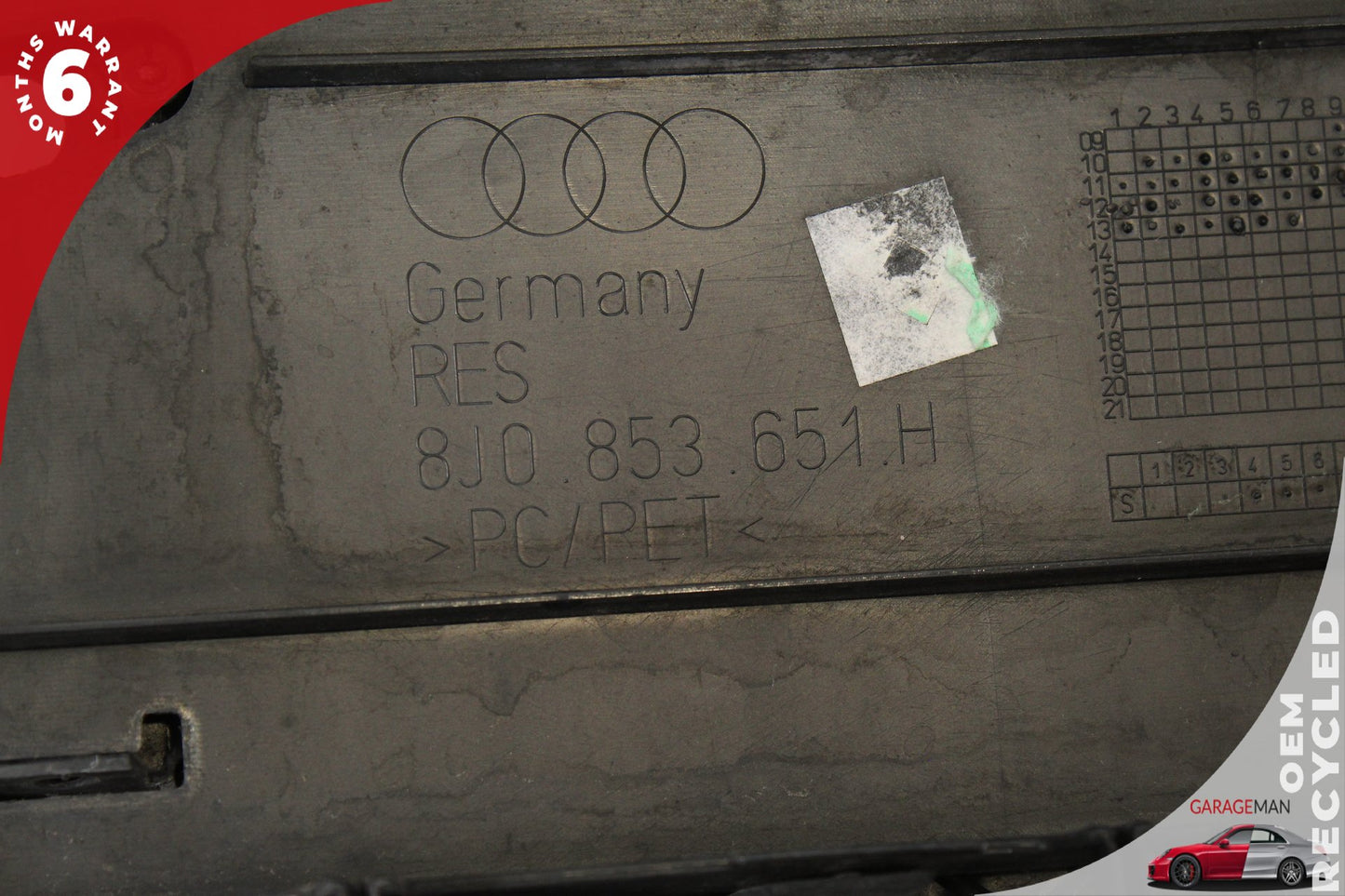 2011-2014 Audi TT Front Bumper Center Mesh Grille Grill 8J0853651H