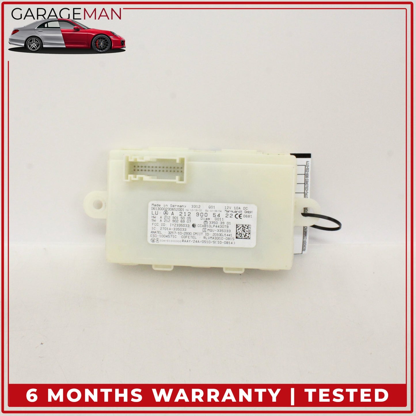 2012-2020 Mercedes W212 E250 Keyless Go Entry Control Module Unit 2129005422 OEM