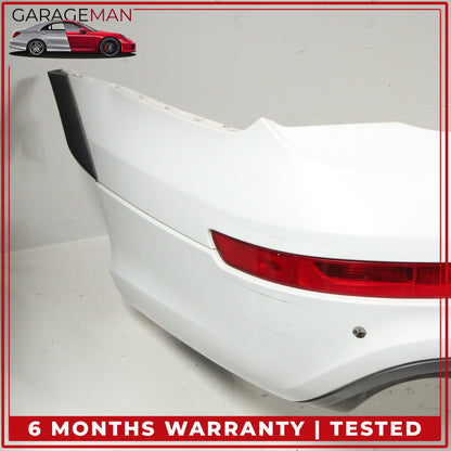 2010-2015 Audi Q7 Rear Bumper Cover Panel Glacier White Metallic OEM