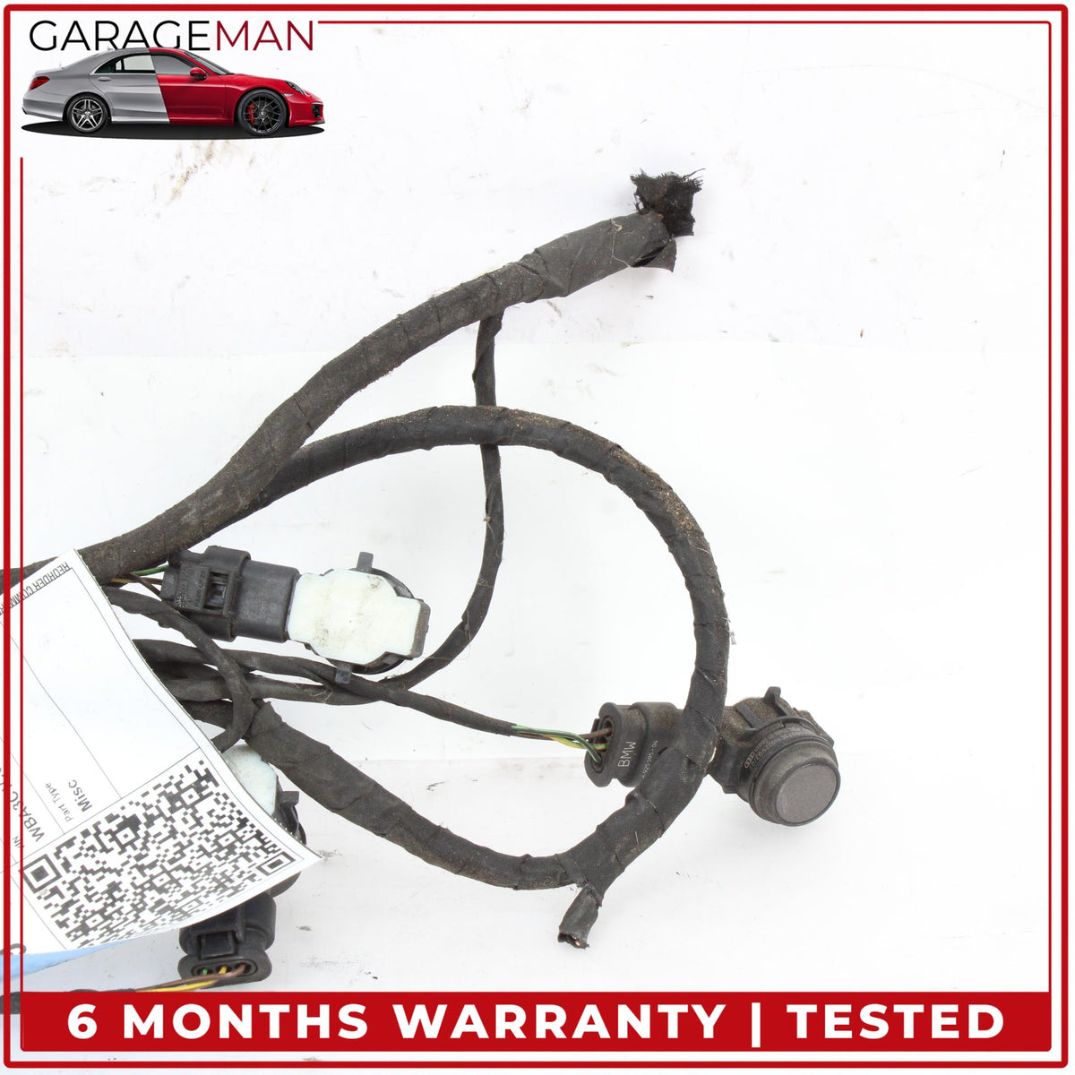 2012-2018 BMW 328i F30 Rear Bumper Parking Sensors w/ Wire Harness 9261579 OEM