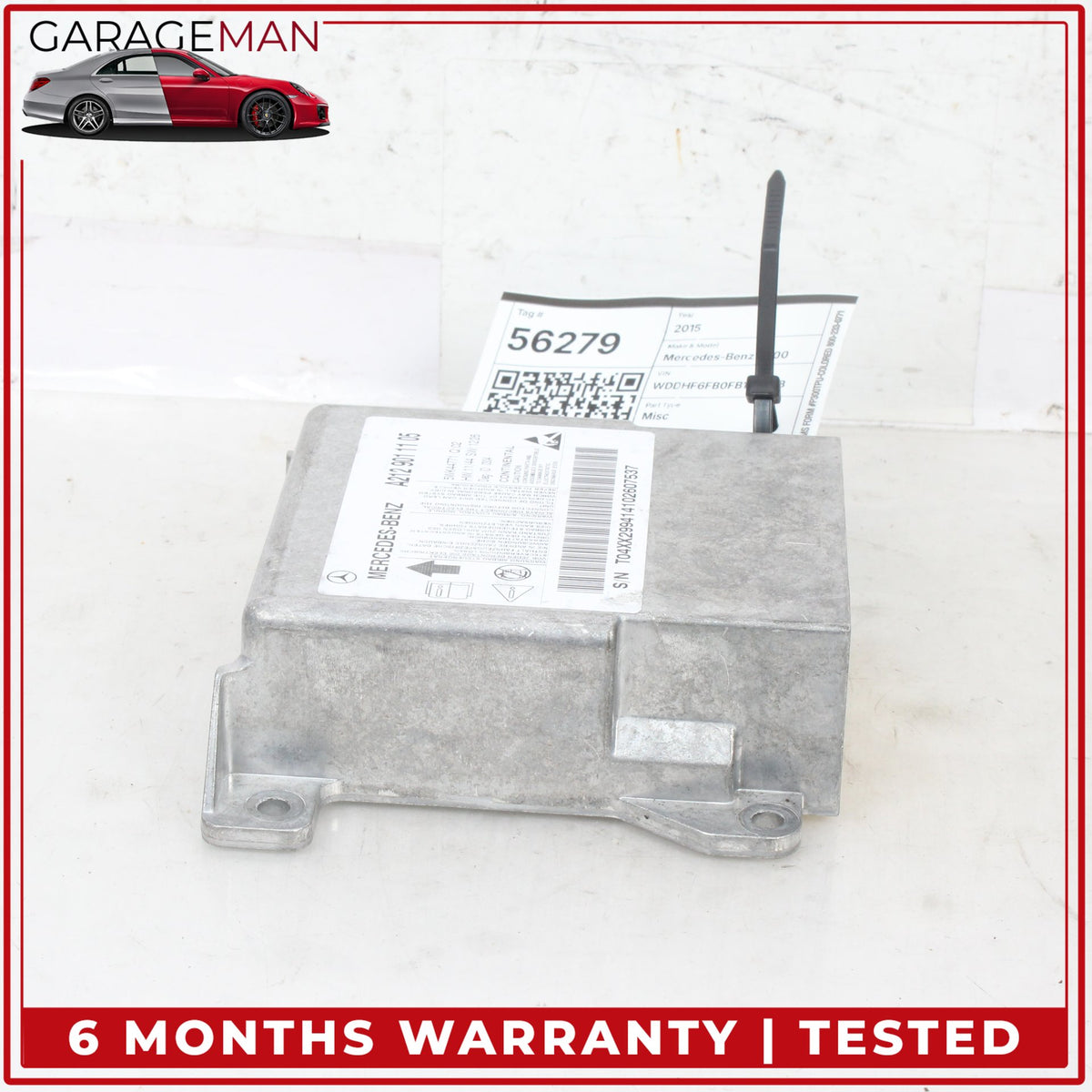 2014-2016 Mercedes W212 E400 E350 Sedan Airbag Sensor Module 2129011105 OEM