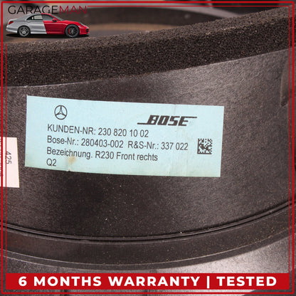 2003-2008 Mercedes R230 SL550 Left and Right Door Sound Audio Speaker Bose OEM