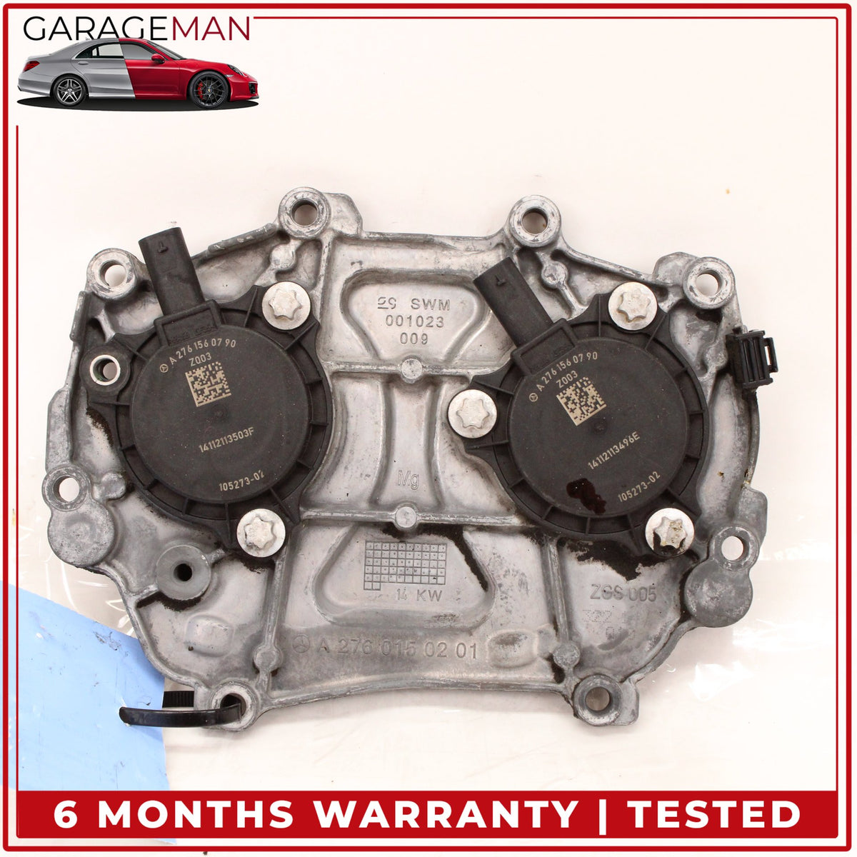 2012-2018 Mercedes W212 E400 Engine Timing Chain Cover Plate 2760150201 OEM
