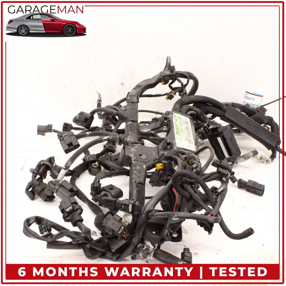 2007-2011 Mercedes W221 S550 CL550 M273 5.5L Engine Motor Cable Wire Harness OEM