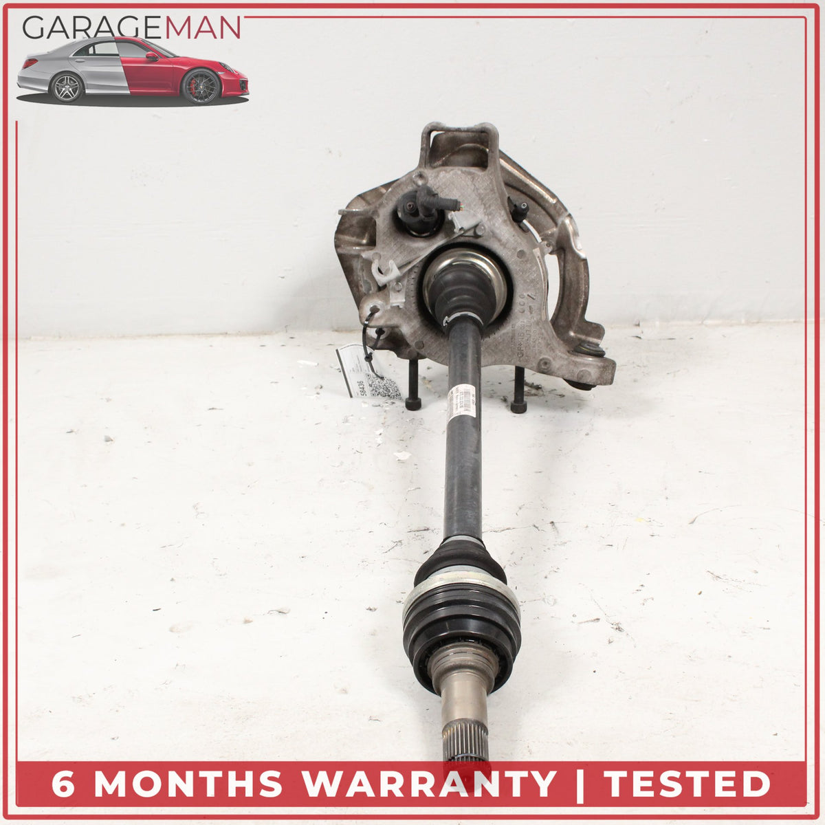 2010-2016 Porsche Panamera 970 Rear Left Spindle Knuckle Wheel Hub w/ Shaft OEM