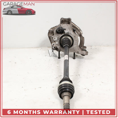 2010-2016 Porsche Panamera 970 Rear Left Spindle Knuckle Wheel Hub w/ Shaft OEM
