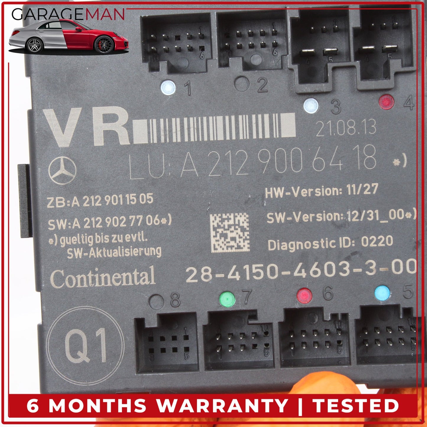 2008-2018 Mercedes W204 C250 Front Right Side Door Control Module 2129006418 OEM