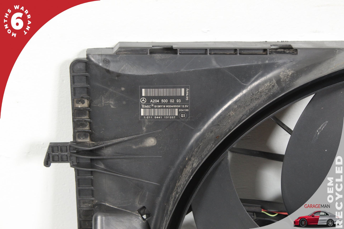 2008-2020 Mercedes W204 C300 CLA250 E250 Engine Radiator Cooling Fan Motor OEM