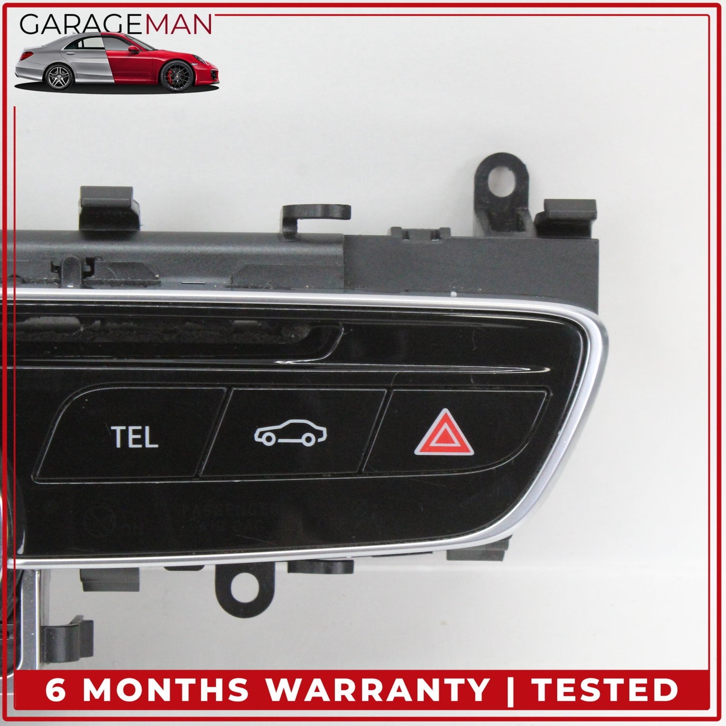 2015-2018 Mercedes W205 C300 Hazard Light Control Switch Panel w/ Clock OEM