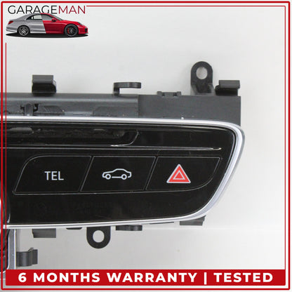 2015-2018 Mercedes W205 C300 Hazard Light Control Switch Panel w/ Clock OEM