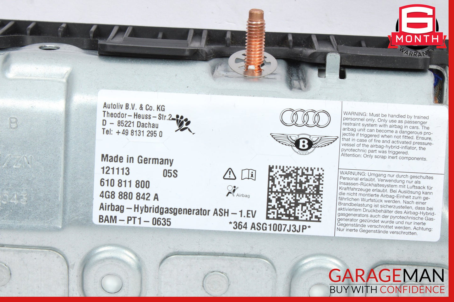 2012-2018 Audi S7 A7 S6 A6 RS7 Front Right Side Knee Airbag 4G8880842A OEM