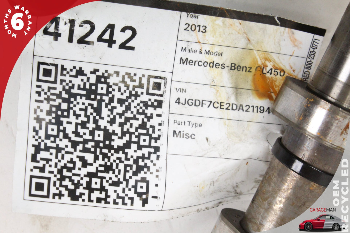 2011-2020 Mercedes X166 GL450 Left Exhaust Cam Shaft Camshaft w/ Adjuster OEM