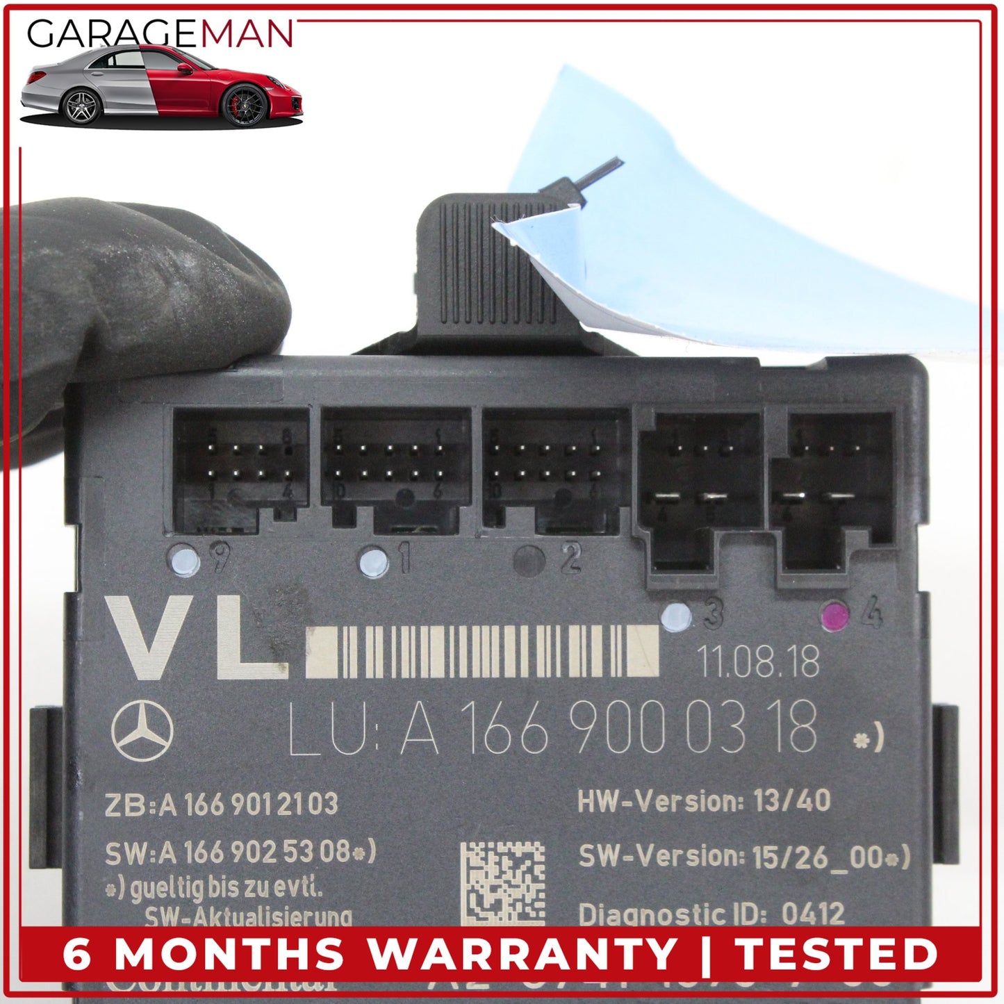 2012-2020 Mercedes-Benz CLA250 W117 Sedan Left Front Door Control Module 1669000318 OEM