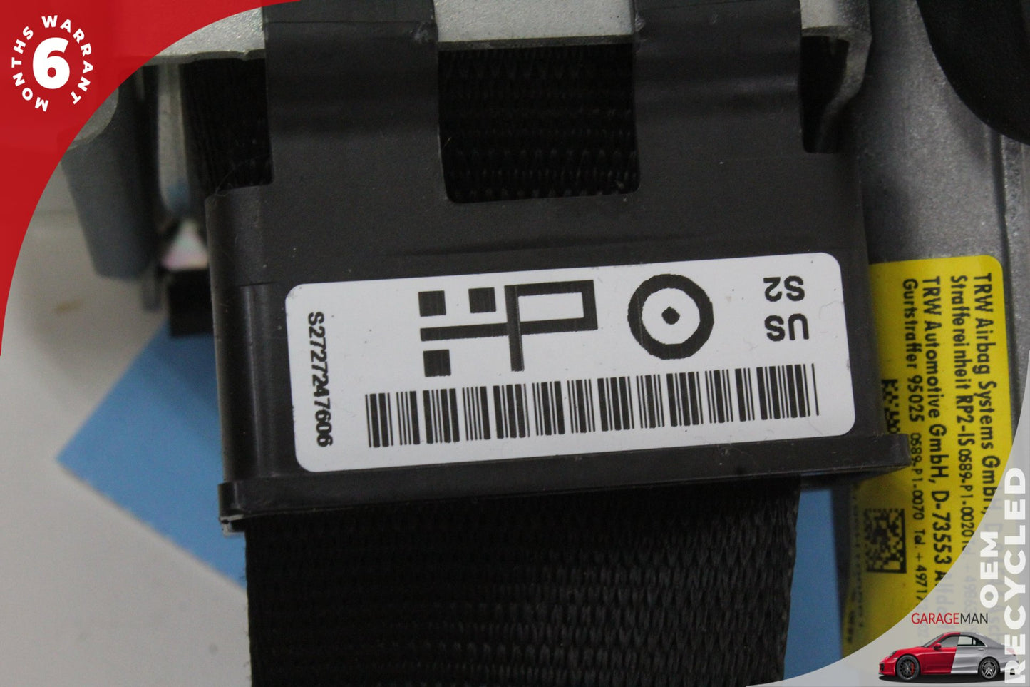 2012-2020 BMW 430i F36 Front Right Passenger Side Seat Belt Black 34107541D OEM