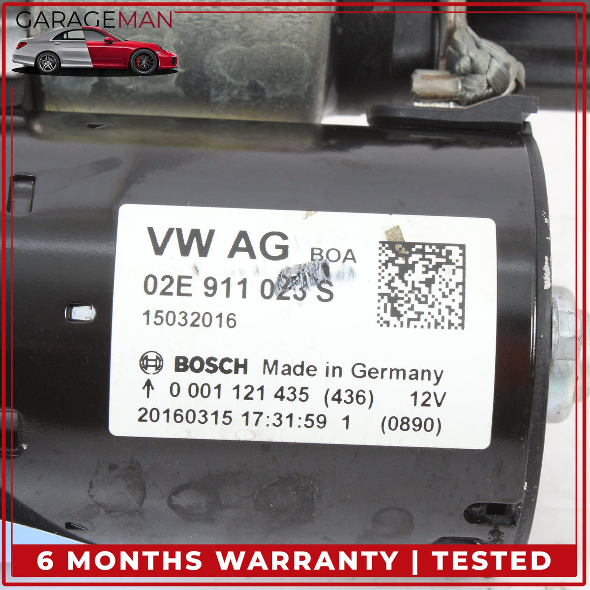 2011-2019 Audi TTS 8S Volkswagen Golf Engine Motor Starter 02E911023S OEM