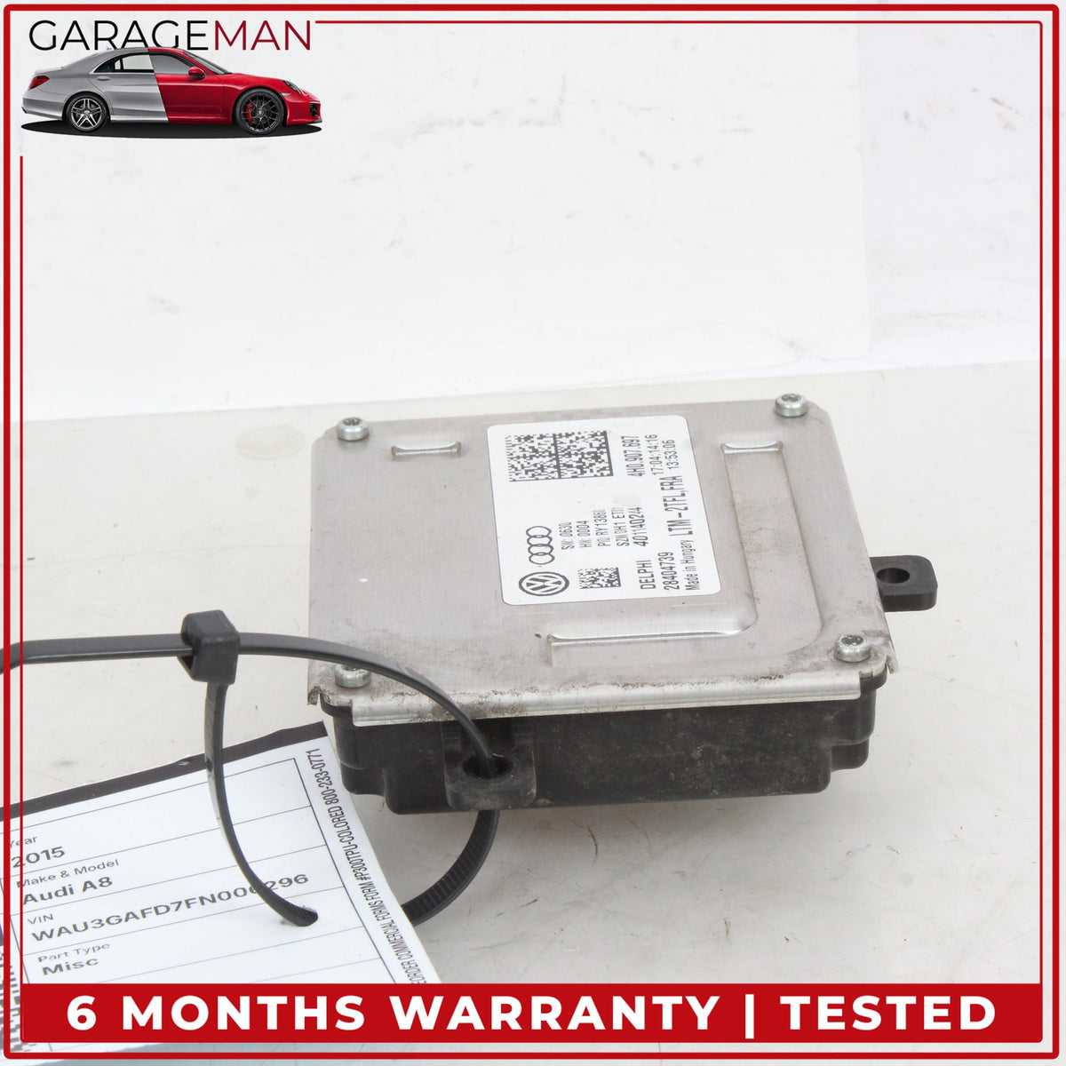 2015-2018 Audi A8 LED DRL Head Light Lamp Ballast Control Module 4H0907697 OEM