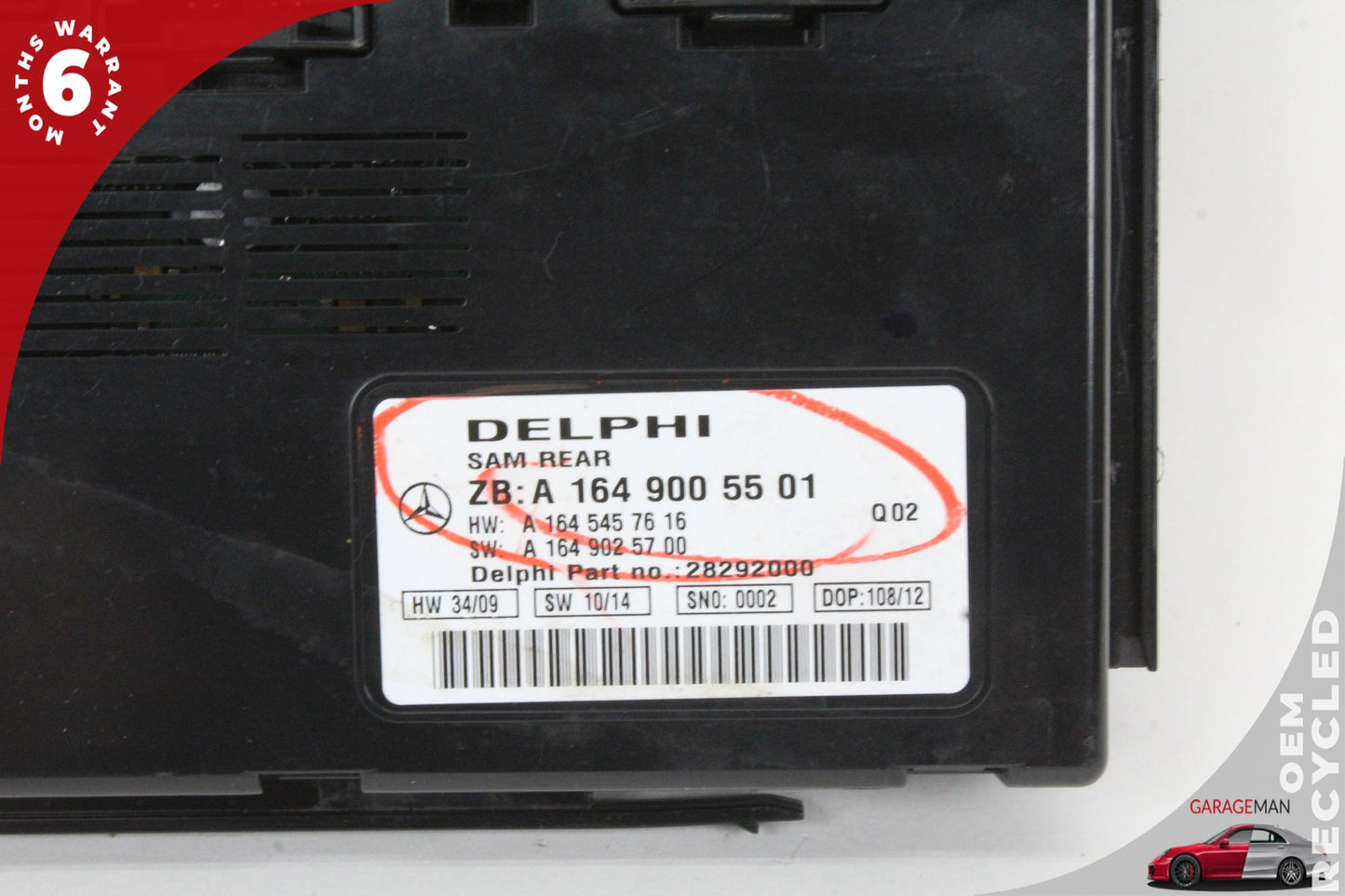 06-13 Mercedes-Benz R350 W251 Front SAM Signal Acquisition Module 1649004101
