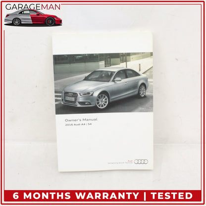 2016 Audi A4 S4 Owners Operator Manual User Guide Set w/ Case OEM