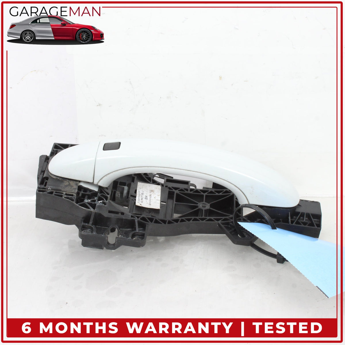 2007-2015 Audi Q7 Front Right Side Exterior Door Handle White Metallic OEM