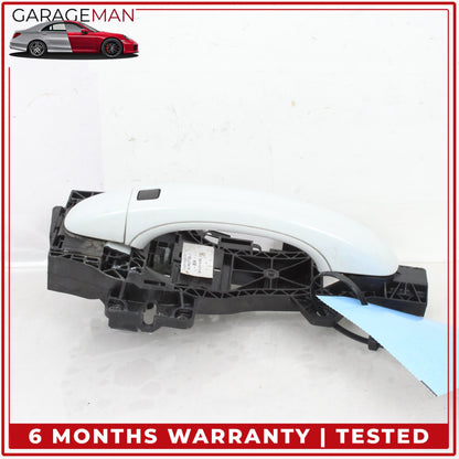 2007-2015 Audi Q7 Front Right Side Exterior Door Handle White Metallic OEM