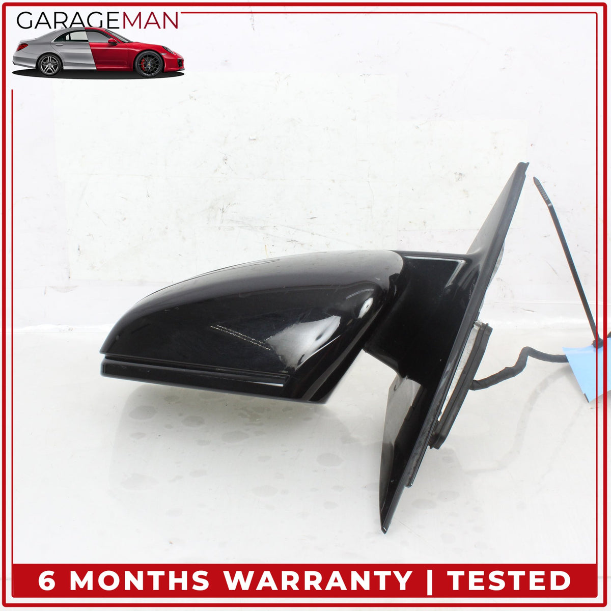 2010-2016 Mercedes W212 E350 Left Door Rear View Mirror w/ Blind Spot Black OEM