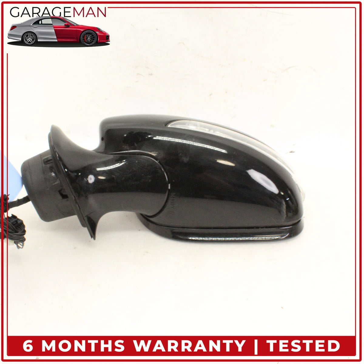 2007-2009 Mercedes W211 E350 Front Left Side Door Rear View Mirror Black OEM