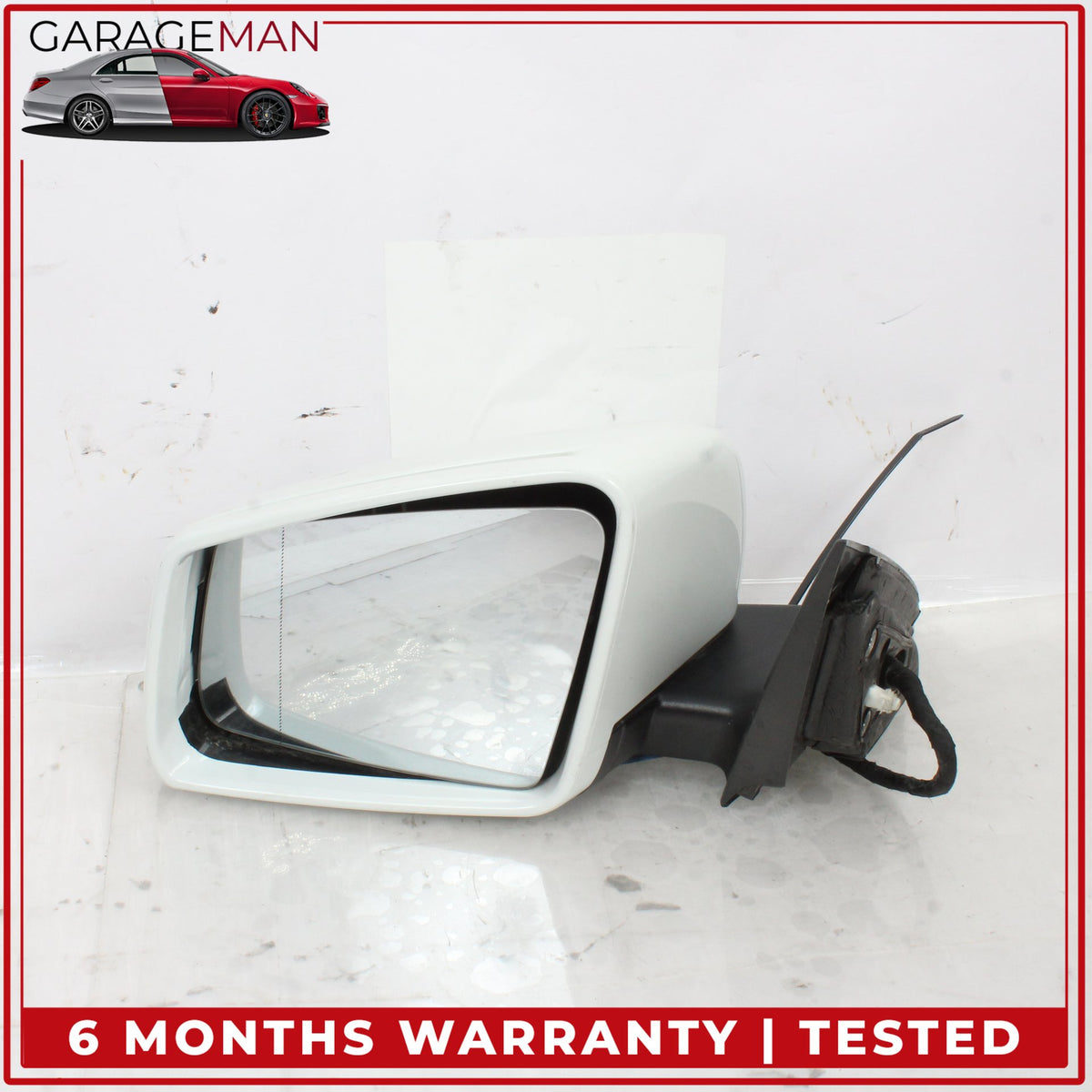 2014-2019 Mercedes W117 CLA250 Left Side Door Rear View Mirror Calcite White OEM
