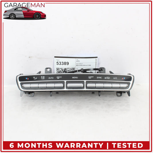 2015-2019 Mercedes W205 C300 AC A/C Heater Climate Control Switch Panel OEM