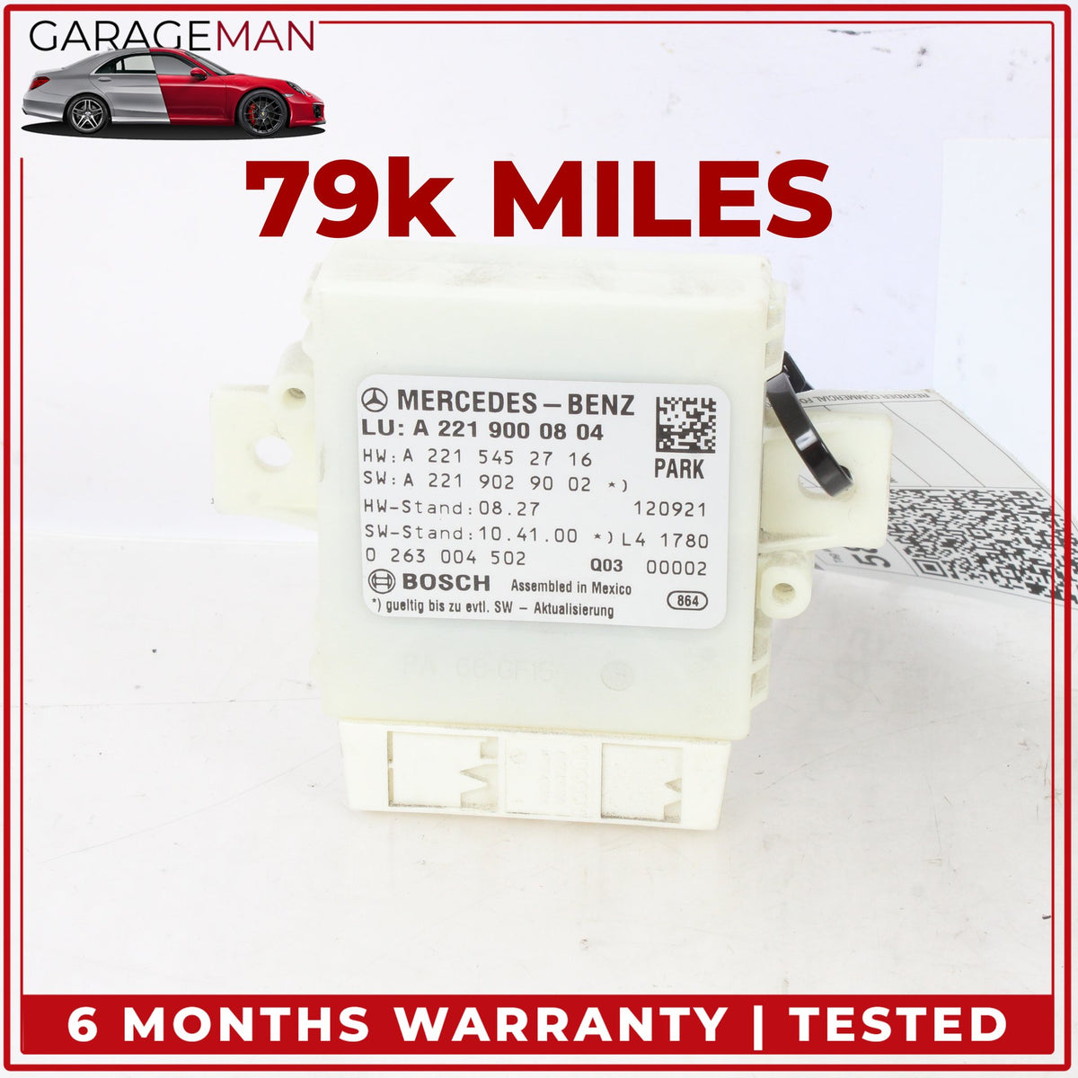2010-2014 Mercedes W216 CL550 S550 Rear Parking Parktronic Control Module OEM