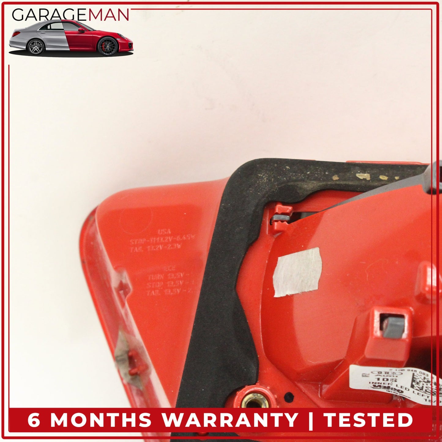 2012-2015 Audi A6 S6 Rear Left Driver Side Inner Tail Light Lamp 4G5945093B OEM
