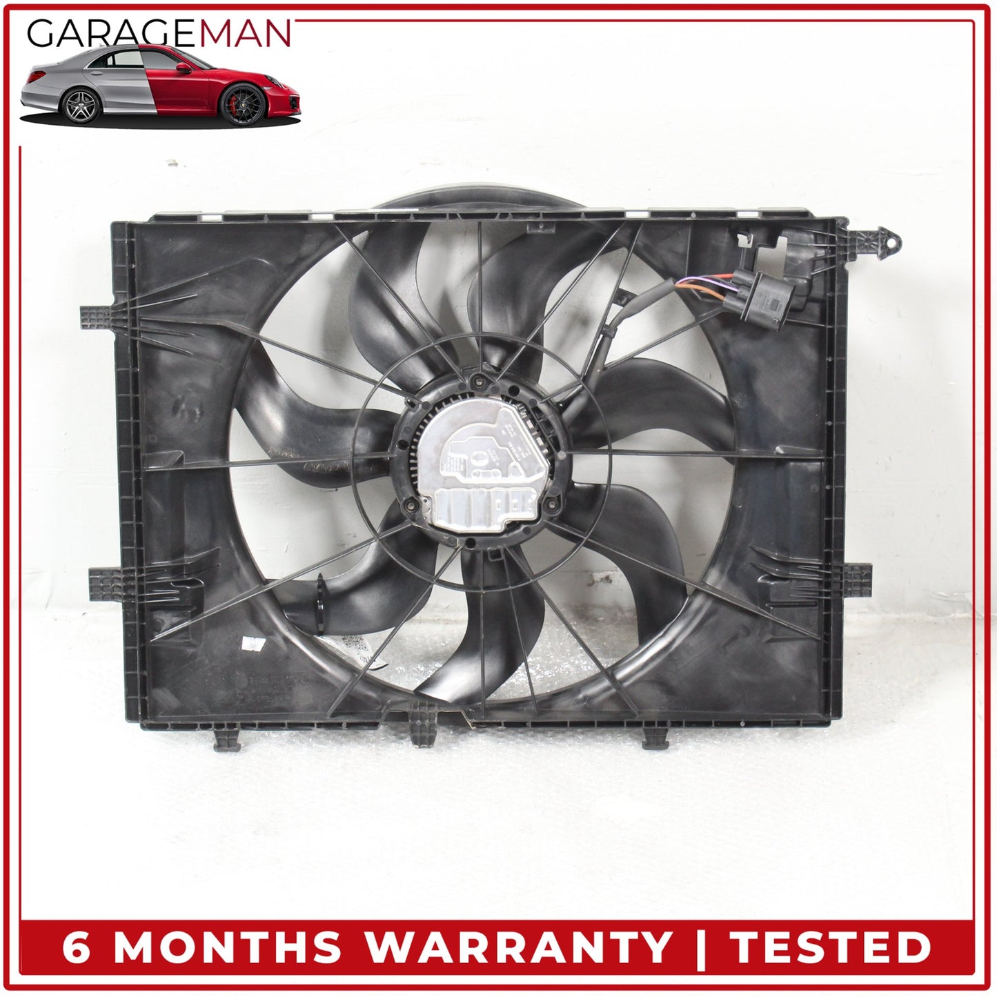2015-2023 Mercedes W205 C300 Engine Radiator Cooling Fan Motor Assembly OEM
